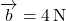 Rendered by QuickLaTeX.com \overrightarrow{b} = 4 \, \text{N}