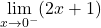\[\displaystyle \lim_{x \to 0^{-}}(2x+1)\]
