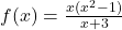 f(x)=\frac{x(x^{2}-1)}{x+3}
